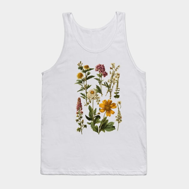 Wildflower  Botanicals Tank Top by Kelly Jenkins